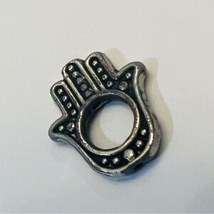 Silver Hamsa Hand Charm